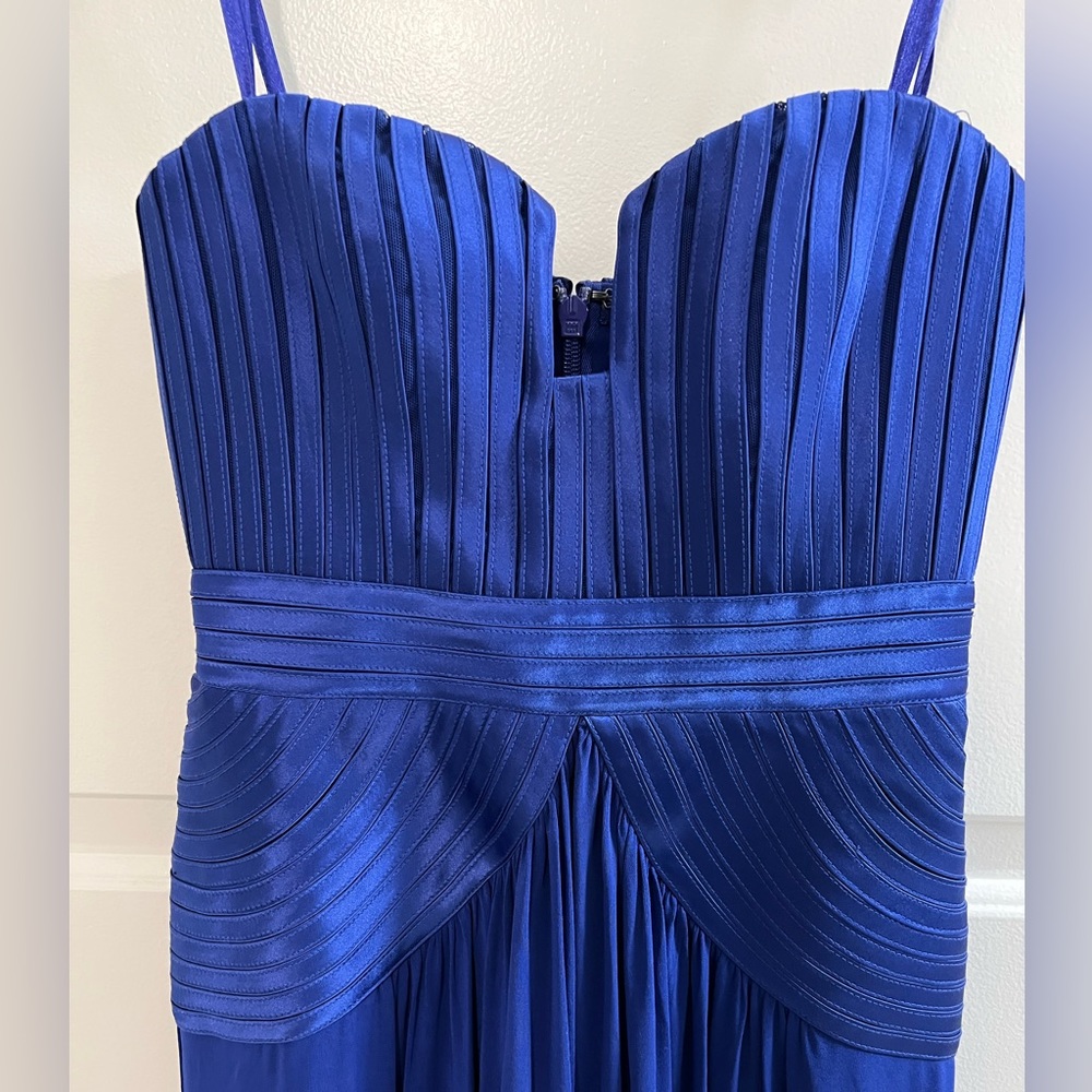 BCBG strapless gown